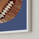"Let's Play! 1" - Art Print in Denim by Alethea and Ruth - Frame Close-up