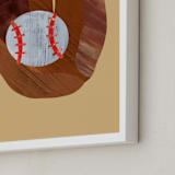"Let's Play! 4" - Art Print in Sand by Alethea and Ruth - Frame Close-up
