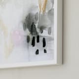 "Ever Softly" - Art Print in Charcoal by Melanie Severin - Frame Close-up