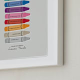 "Color Your World" - Personalized Art Print in Cloud by Ann Gardner - Frame Close-up