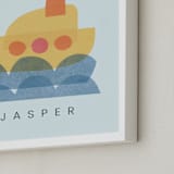 "paper submarine" - Personalized Art Print in Ice by Carrie Moradi - Frame Close-up