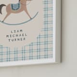 "Country Collection 1" - Personalized Art Print in Blue by Karidy Walker - Frame Close-up
