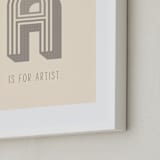"Artisan" - Art Print in Almond by Marabou Design - Frame Close-up