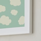 "Desert Sky" - Art Print in Sky Blue by Coit Creative - Frame Close-up