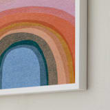 "Rainbow Hill" - Art Print in Rainbow by Carrie Moradi - Frame Close-up