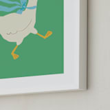 "Goose" - Art Print in Grass by lori jacobs wemple - Frame Close-up