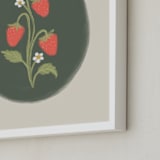 "Timeless 1" - Art Print in Olive Green by Huefete - Frame Close-up