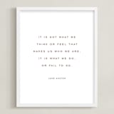 "Your Quote: Portrait Orientation Custom Print" - Custom Print in Rustique by Minted - Framed
