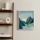 "Visit Arendelle" - Art Print in Glacier by Erica Krystek - In a Room