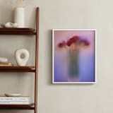 "Tulips in vase" - Art Print in Viva Magenta by Aralyn Griesbach - In a Room