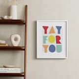 "yay for you" - Art Print in carnival by Lea Delaveris - In a Room