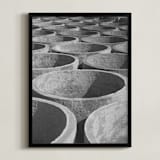 "concrete cylinders" - Art Print in Stone by Alaric Yanos - Framed