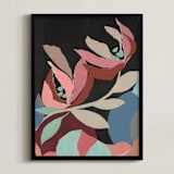"Magnolia Majesty" - Art Print in Dusted Rose by cyrille gulassa - Framed
