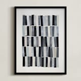 "tonality I" - Art Print in Slate by Sara Hicks Malone - Framed