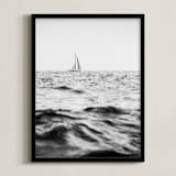 "Diverge" - Art Print in Black and White by Jessica C Nugent - Framed