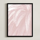 "Soft Palm Top" - Art Print in blush pink by Owl and Toad - Framed