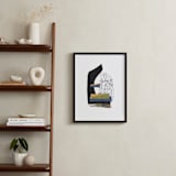 "Stacked Up" - Art Print in Ebony Moss by Pippin Schupbach - In a Room