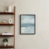 "Ice on the Lake" - Art Print in Ice Blue by Renee Anne Bouffard-McManus - In a Room
