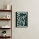 "Squiggly Snake" - Personalized Art Print in Cactus by Jenna Holcomb - In a Room