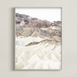 "white canyon 3" - Art Print in cream by Kamala Nahas - Framed