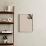 "Joseph" - Art Print in Vintage Taupe by jinseikou - In a Room