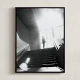 "Bath in light" - Art Print in Shadow by Van Tsao - Framed Canvas