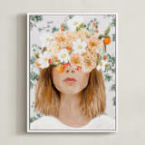 "Ophelia" - Art Print in Ivy by Marabou Design - Framed Canvas