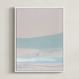 "Offshore Breeze" - Art Print in light greeniish blue by Caryn Owen - Framed Canvas