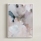 "be loved I" - Art Print in Lavender by Lindsay Megahed - Framed Canvas