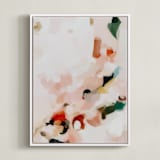 "Rosie" - Art Print in Blush Pink by Parima Studio - Framed Canvas