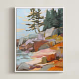 "Step Up / Step Out I" - Art Print in Multi by Jess Franks - Framed Canvas
