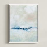 "Solstice" - Art Print in Snow by Lindsay Megahed - Framed Canvas