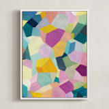 "summer abstract" - Art Print in peony by raven erebus - Framed Canvas