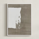 "Mindfulness" - Art Print in Earth by Shiho Whitehead - Framed Canvas