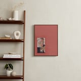 "Amiga 1" - Art Print in Coral Pink by jinseikou - In a Room