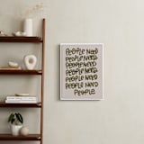 "People Need People" - Art Print in Hunter by Lissabeth Anglin - In a Room