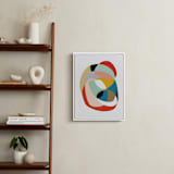 "Home" - Art Print in Cerulean by Christina Flowers - In a Room