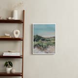 "Sunset on the Dunes 1" - Art Print in Misty Blue by AlisonJerry - In a Room