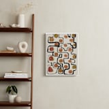 "Plainful" - Art Print in papaya by Bethania Lima - In a Room