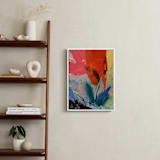 "Flower Water Vase" - Art Print in red rose by gloria blatt - In a Room