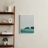 "Abstract Pacific Seascape Diptych 1" - Art Print in Greenish Turquoise by Caryn Owen - In a Room