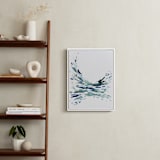 "Softly Swept" - Art Print in Green Blue by Katie Craig - In a Room