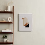 "Rustic Geometry 1" - Art Print in Terracotta by Iveta Angelova - In a Room