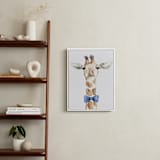 "Dapper Giraffe" - Art Print in Giraffe by Kristin Dills - In a Room