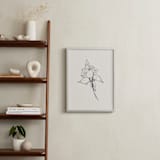"Fuchsia 2 of 2 Diptych" - Art Print in off white / black by Miranda Mol - In a Room