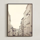 "Montmartre Unique Perspectives" - Art Print in Parisian Limestone by Caroline Mint - Framed