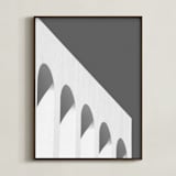 "Arches in black and white" - Art Print in Black and White by Alaric Yanos - Framed