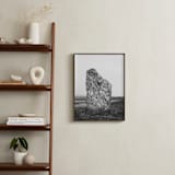 "Standing Stones IV" - Art Print in Black and White by Kamala Nahas - In a Room
