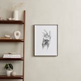 "Graceful hands" - Art Print in Graphite by Jess Blazejewski - In a Room