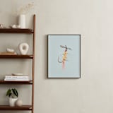 "Pistol Pete Yellow" - Art Print in Freshwater Blue by Andrew McClintock - In a Room